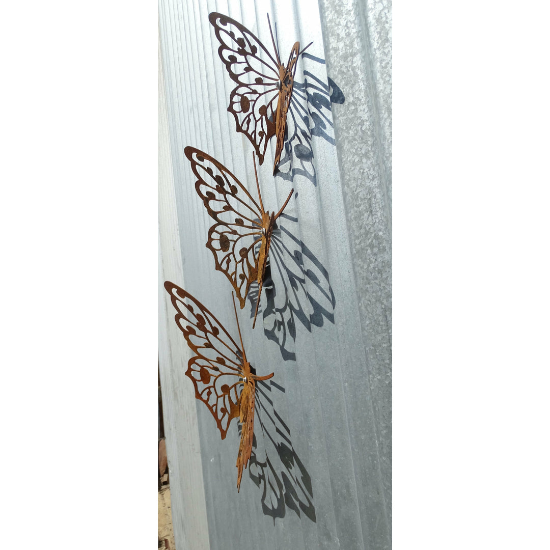 Butterflies Metal Wall Art-Old n Dazed