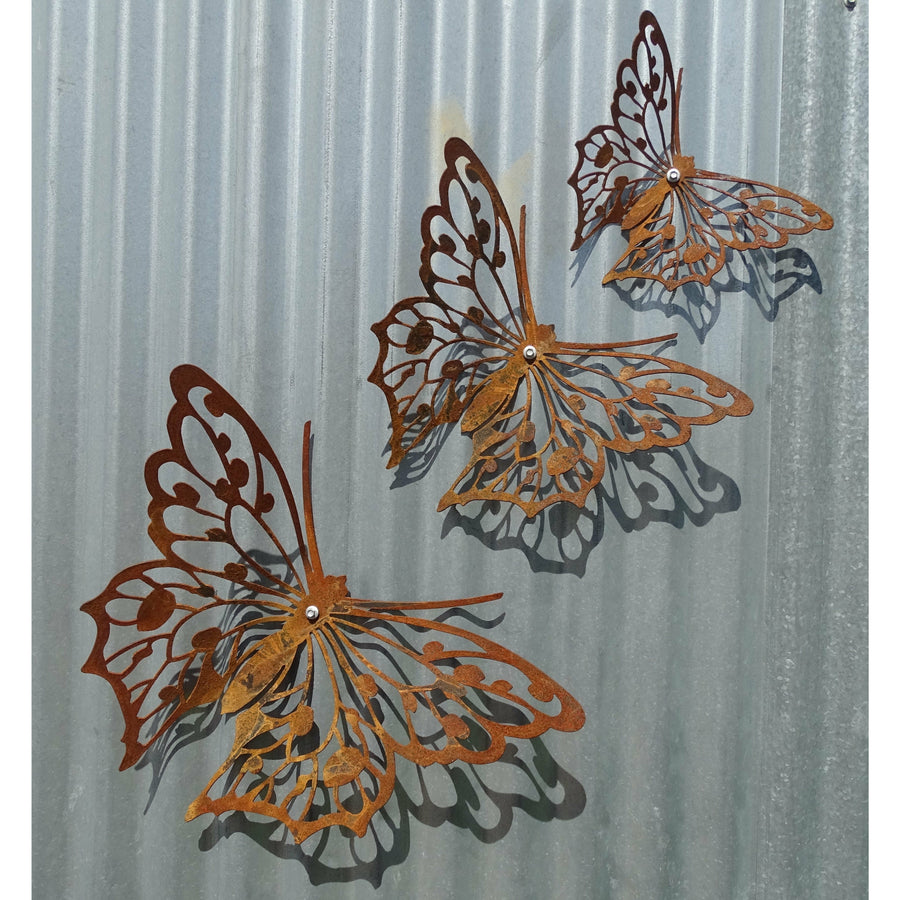 Butterflies Metal Wall Art-Old n Dazed