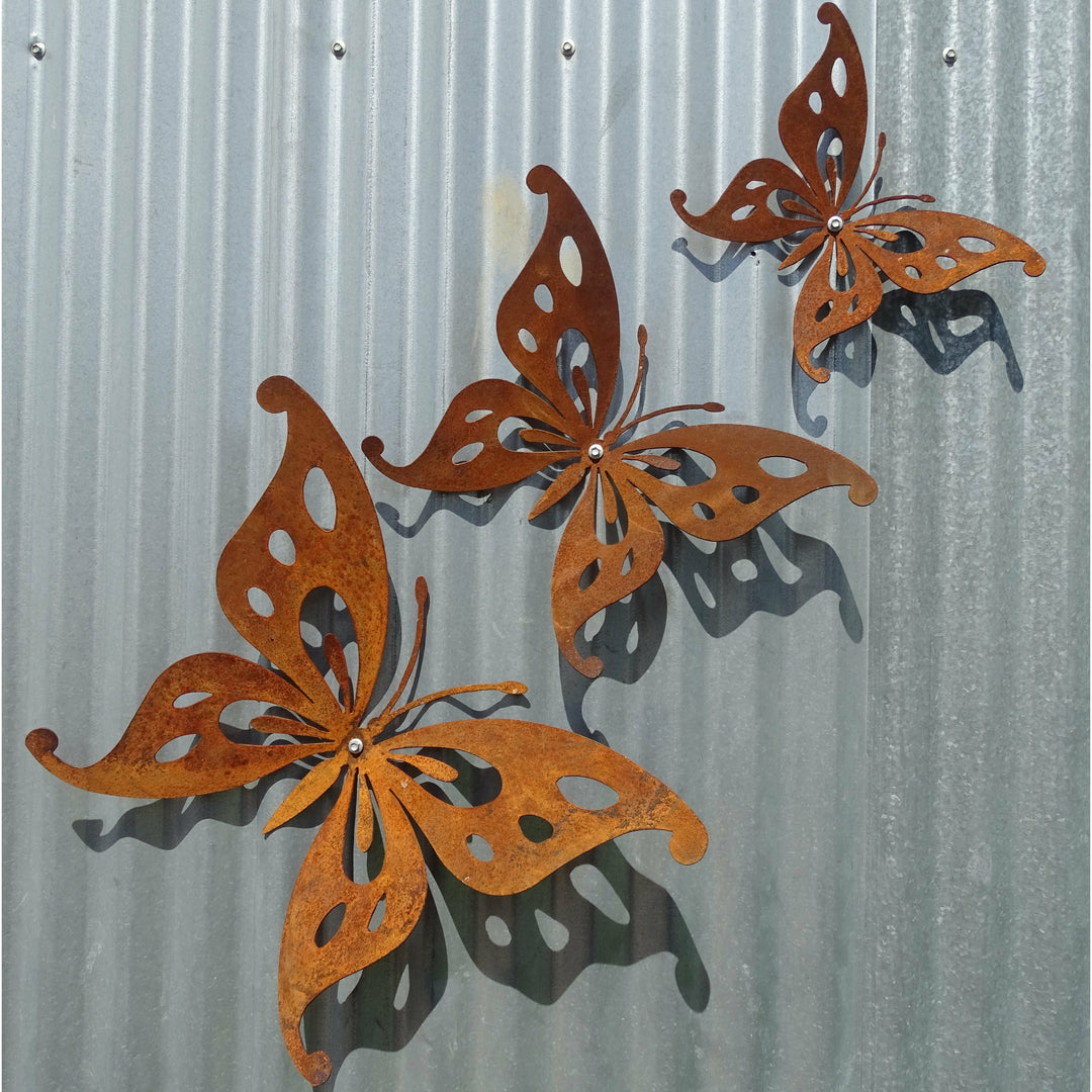 Butterflies Metal Wall Art-Old n Dazed