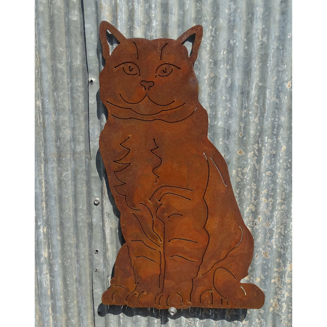 Cat Metal Wall Art-Old n Dazed