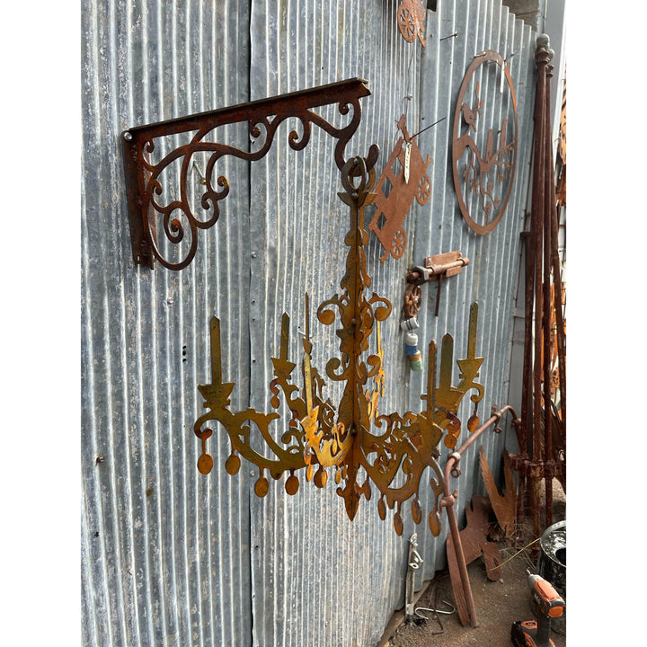 Chandelier (4 sizes available) Metal Garden Art-Old n Dazed