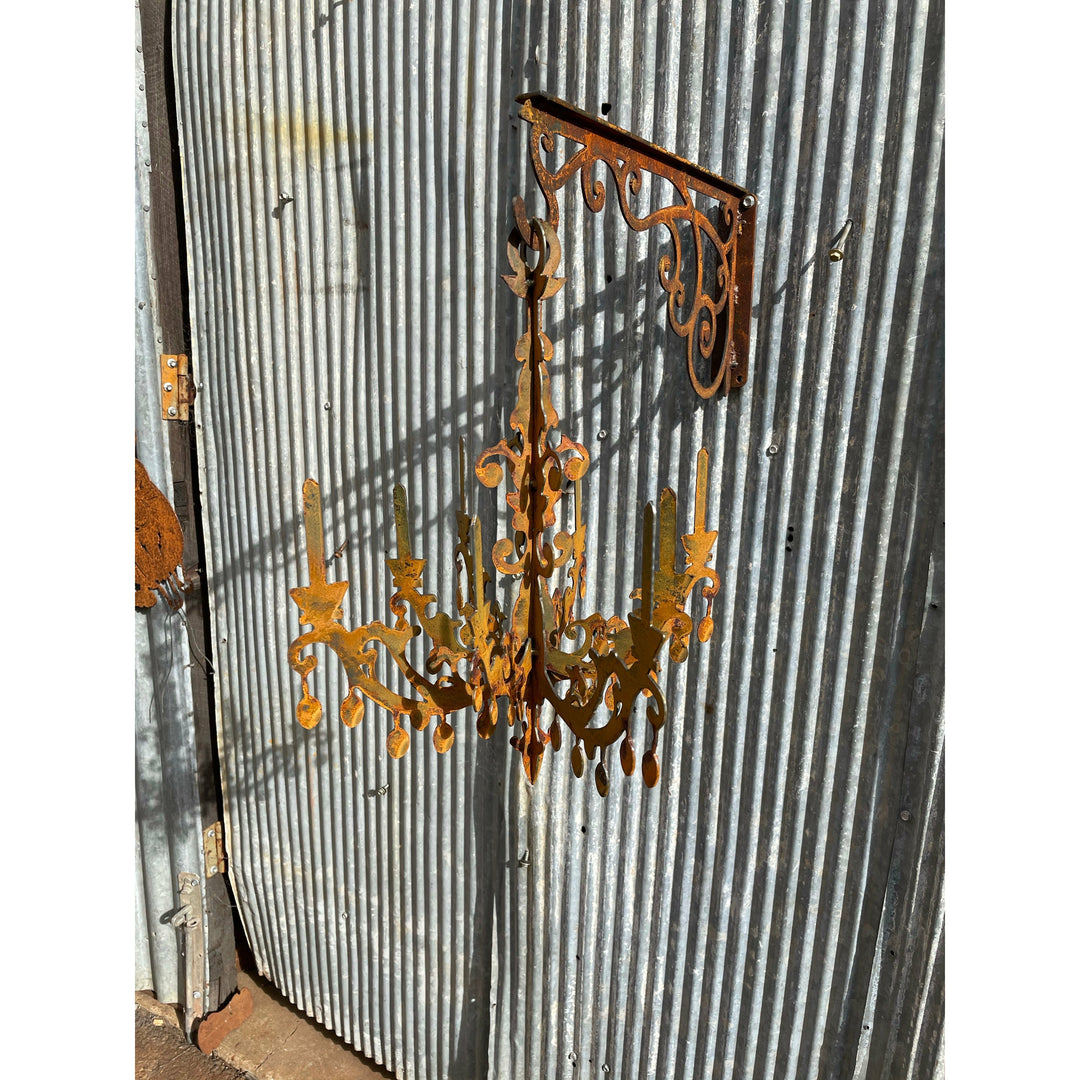 Chandelier (4 sizes available) Metal Garden Art-Old n Dazed