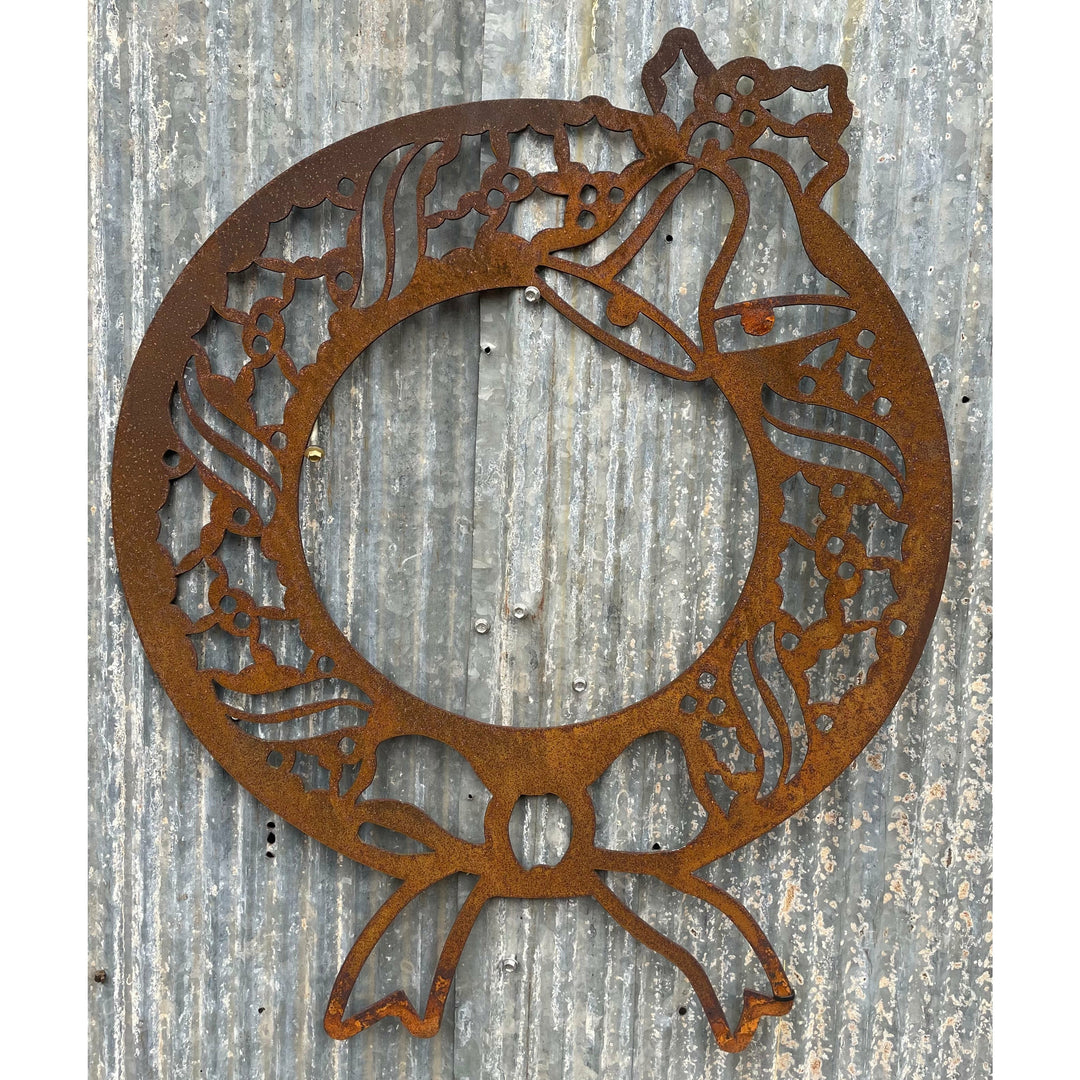 Christmas wreath Metal Wall Art-Old n Dazed