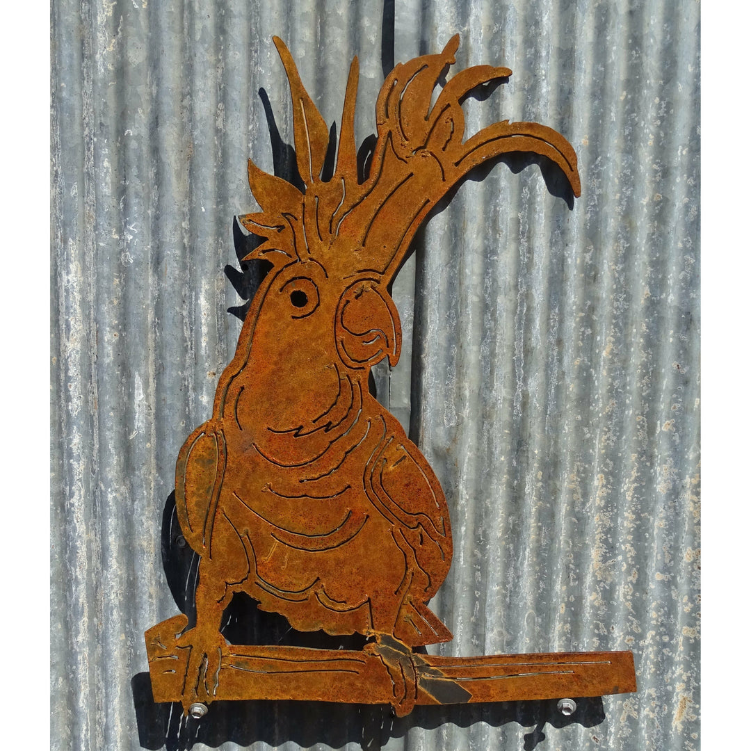 Cockatoo Metal Wall Art-Old n Dazed
