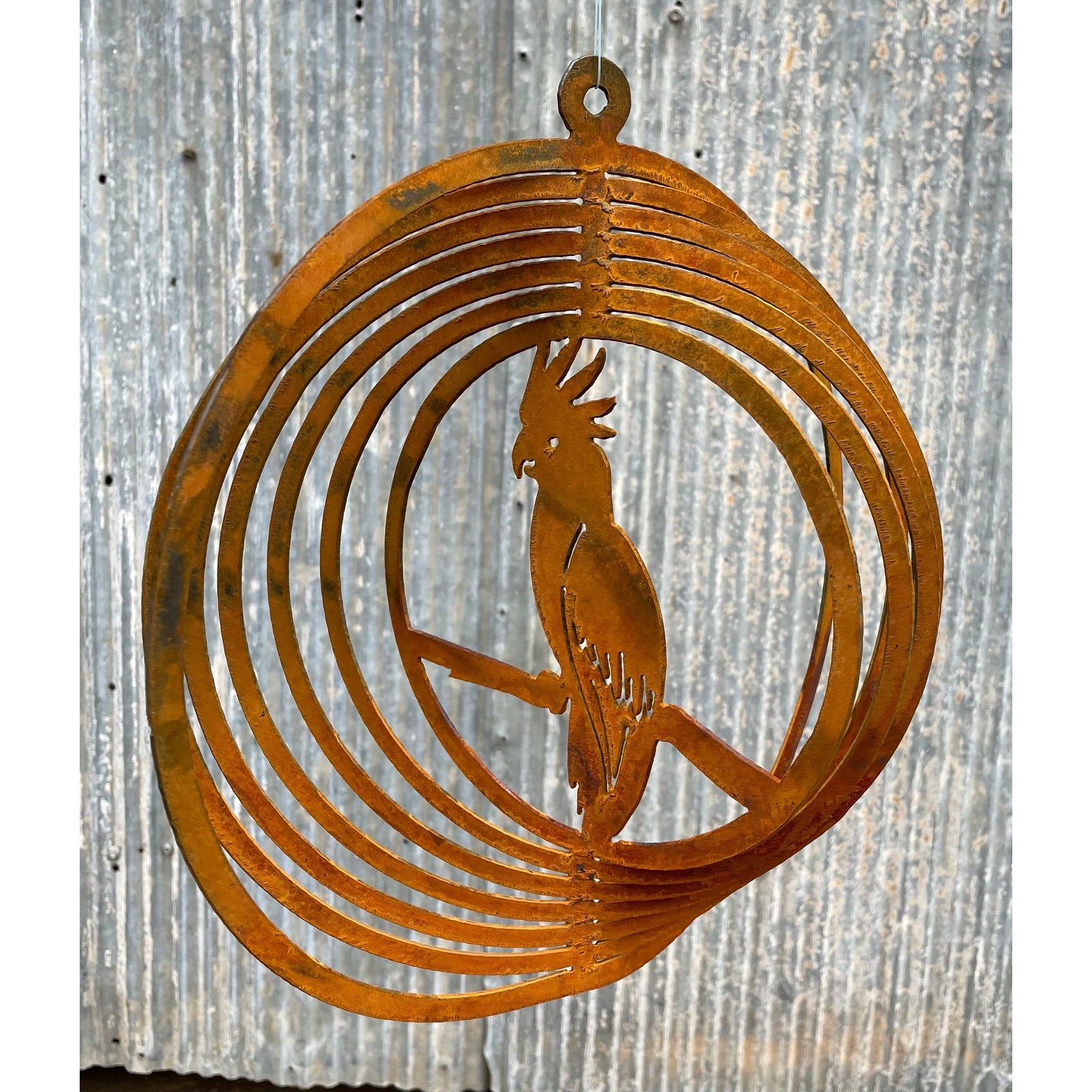 Cockatoo Metal Wind spinner-Old n Dazed