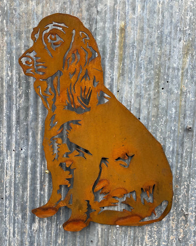 Cocker Spaniel Dog Metal Wall Art - Garden Art-Old n Dazed