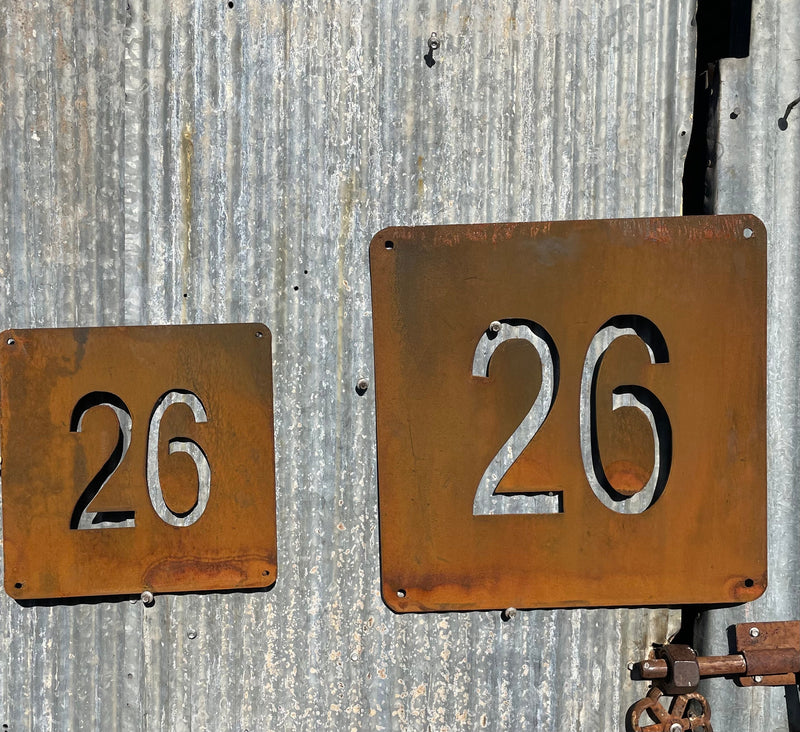Custom Made Metal House Numbers - Property-Old n Dazed