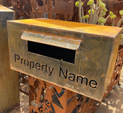 Custom Made Metal Mailbox Property farm letterbox-Old n Dazed