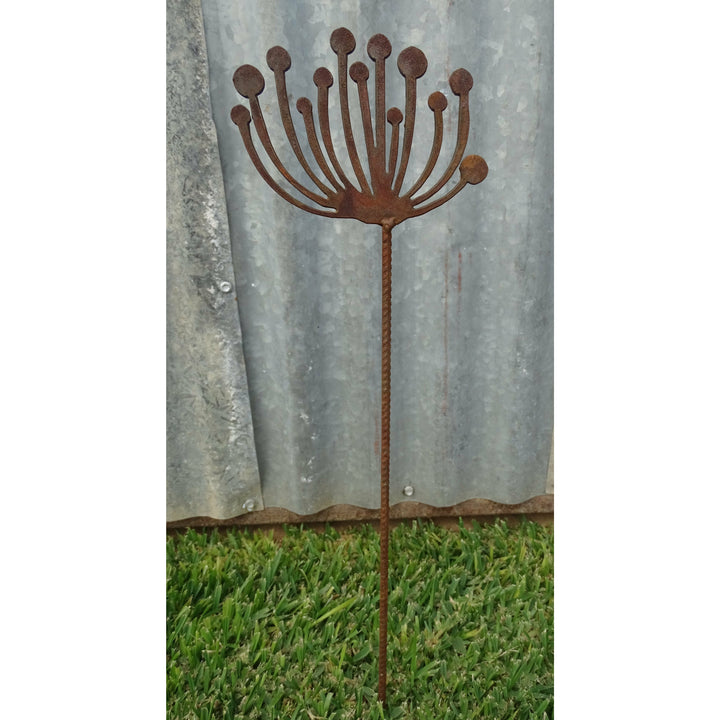 Dandelion Garden Spike Metal Garden Art-Old n Dazed