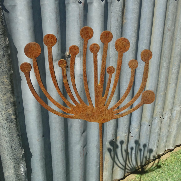 Dandelion Metal Garden Art-Old n Dazed