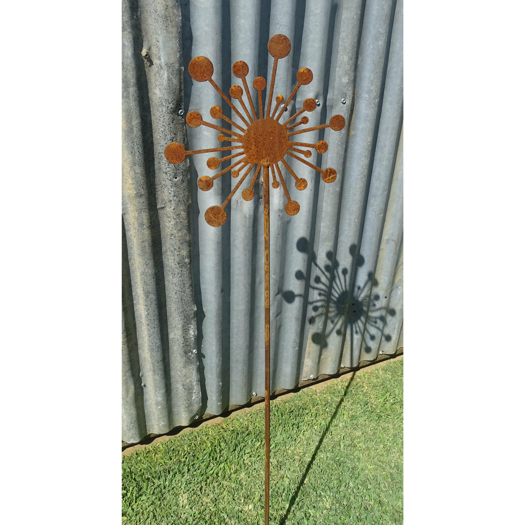 Dandelion Metal Garden Art-Old n Dazed