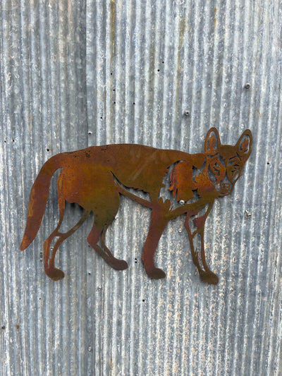 Dingo Metal Wall Art - Garden Art-Old n Dazed