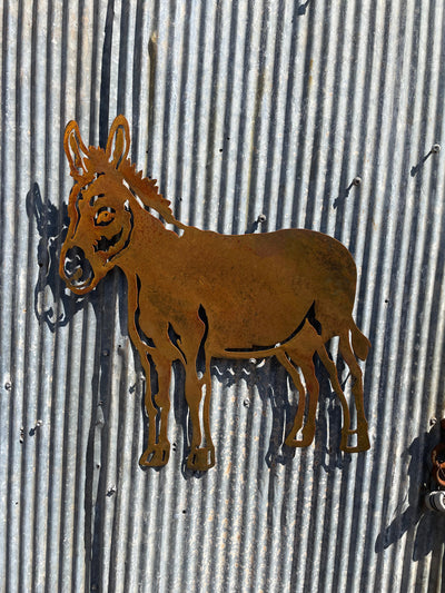 Donkey - Metal Wall Art - Garden Art-Old n Dazed