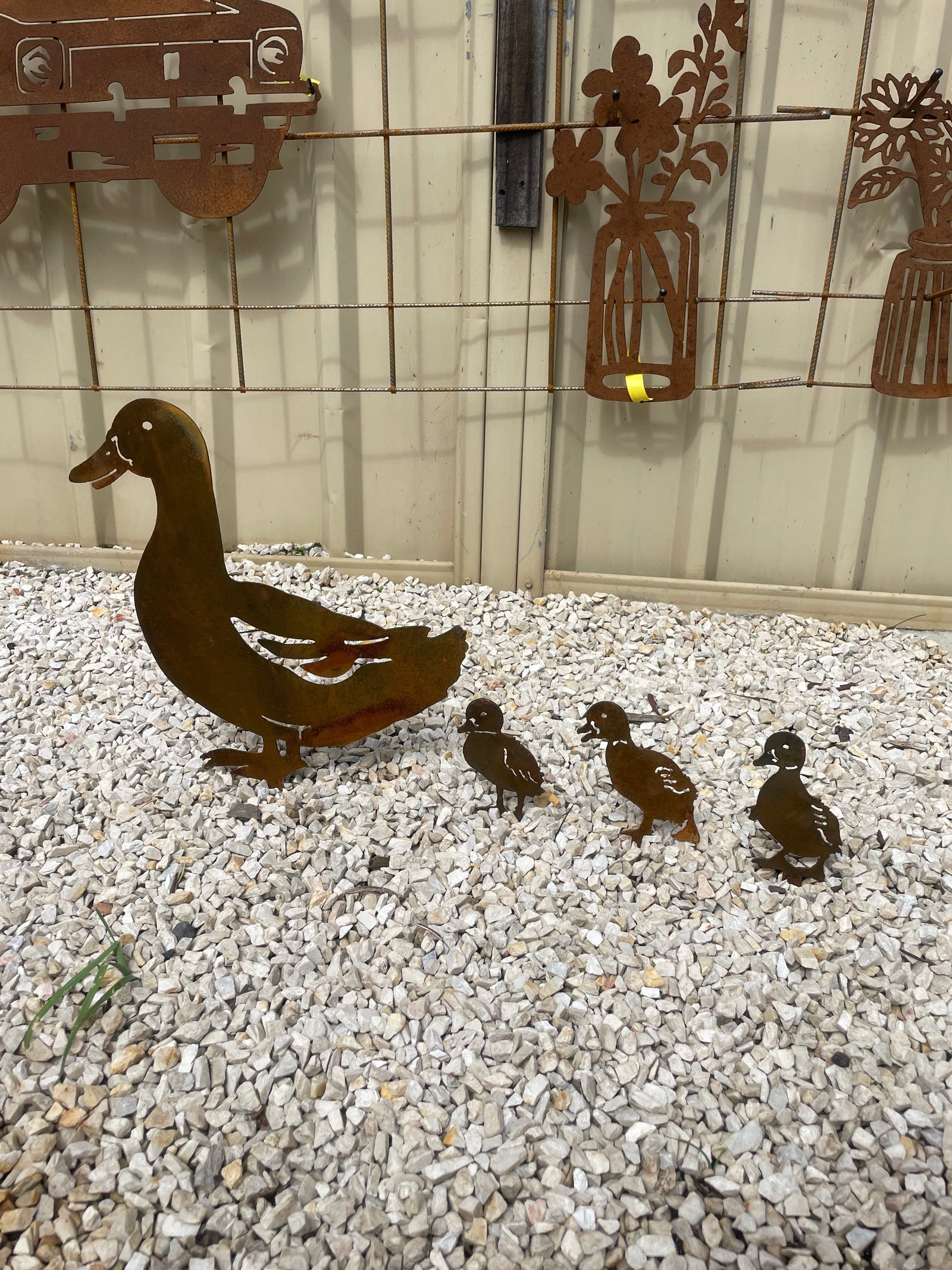 Duck and/or Ducklings - Animal Metal Garden Art-Old n Dazed