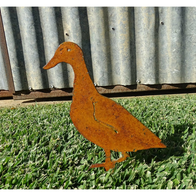 Duck Metal Garden Art-Old n Dazed