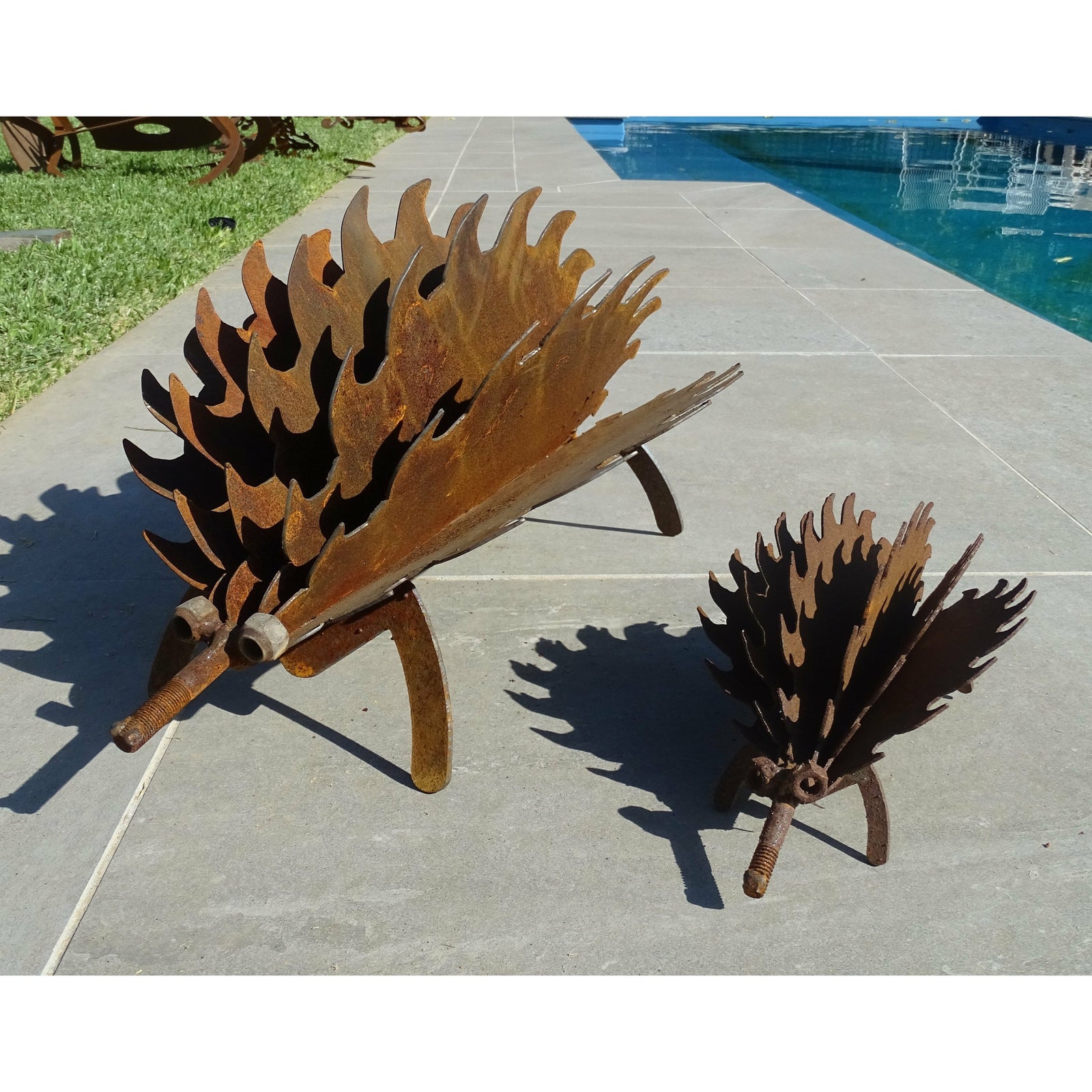 Echidna (2 sizes available) Metal Garden Art-Old n Dazed