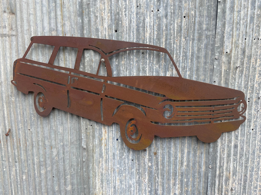 EH Holden Station Wagon Metal Wall Art-Old n Dazed