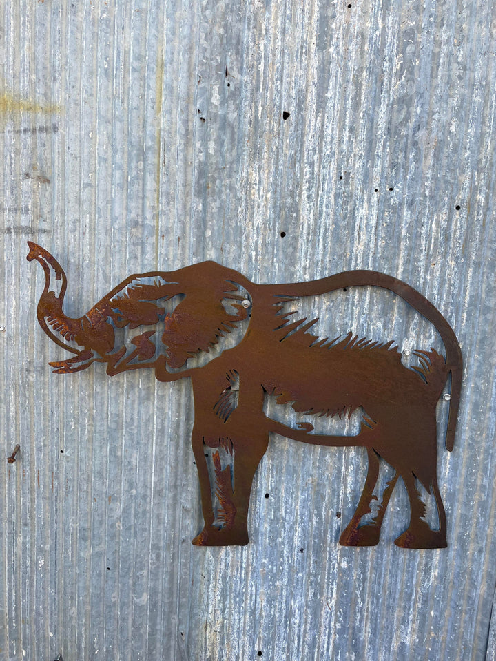 Elephant Metal Wall Art - Animal-Old n Dazed