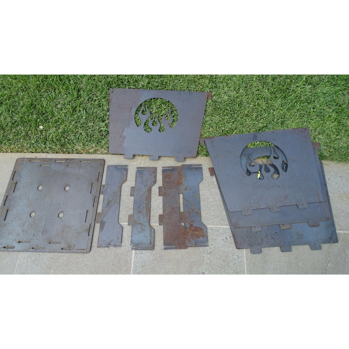 Flat Pack Camping Fire Pit-Old n Dazed