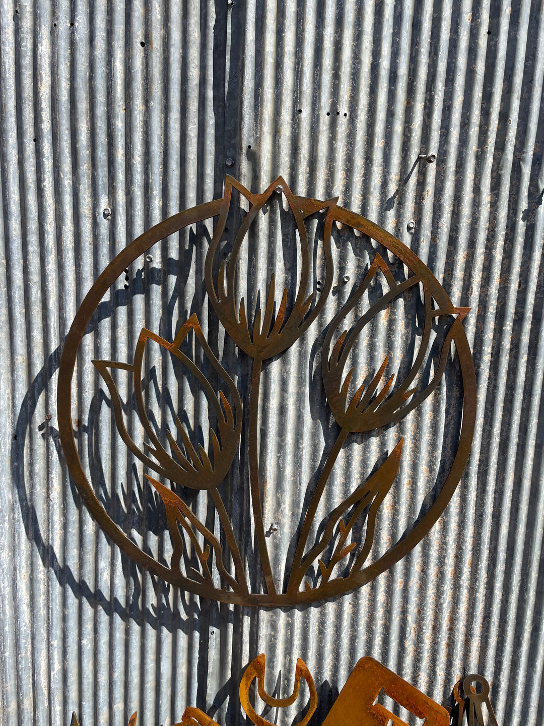 Flowers Tulip - Metal Wall Art-Old n Dazed