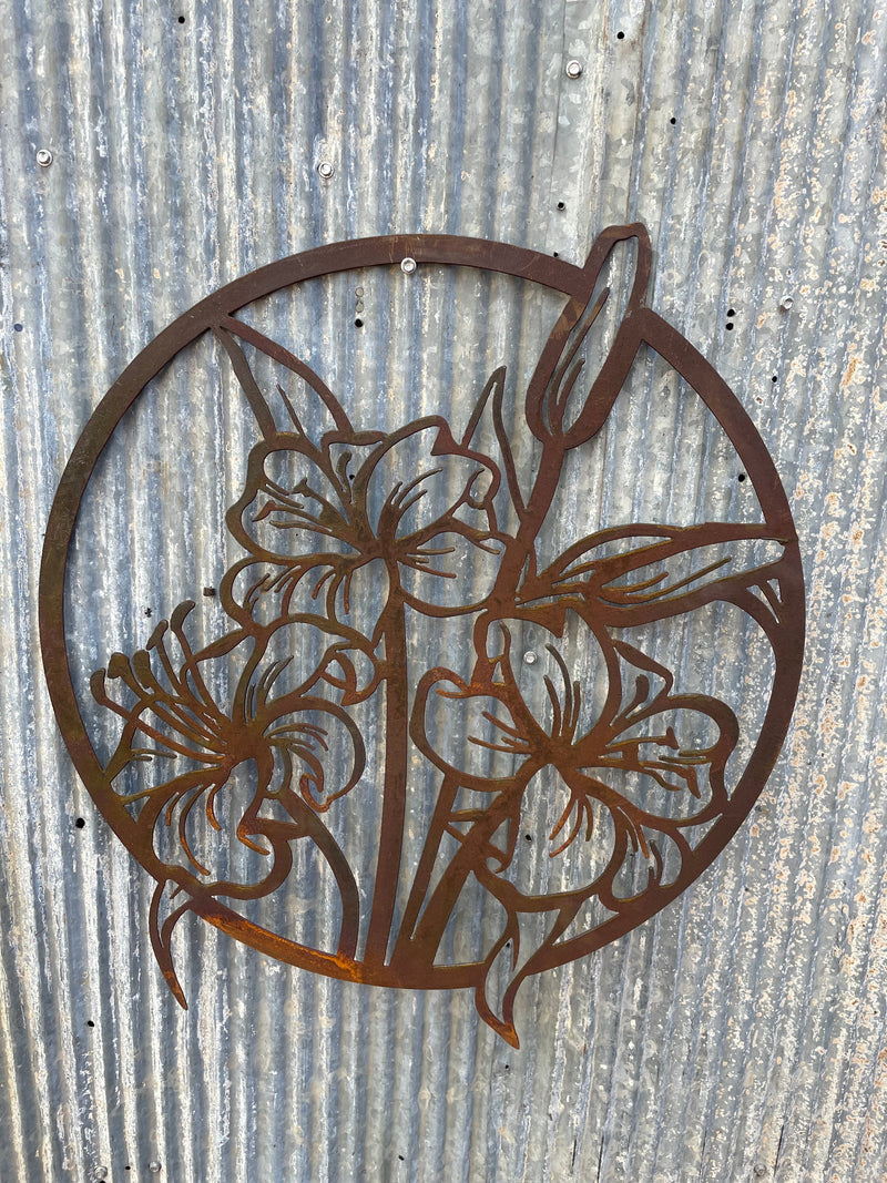 Frangipani Flowers - Metal Wall Art-Old n Dazed