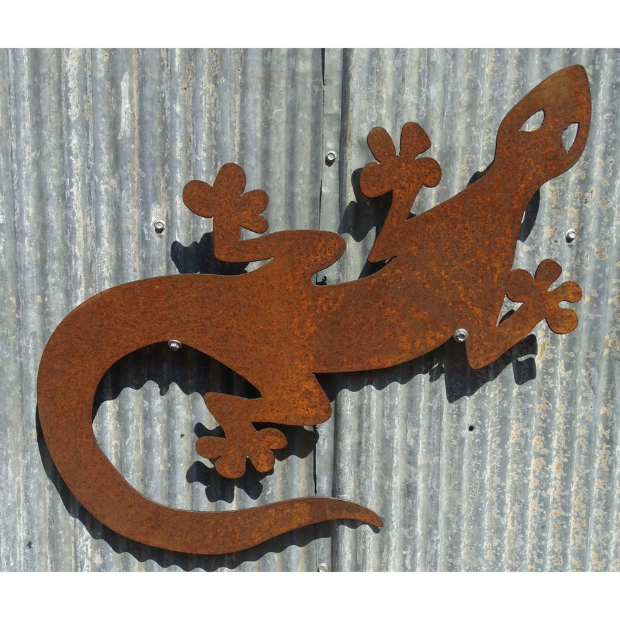 Gecko Metal Wall Art-Old n Dazed