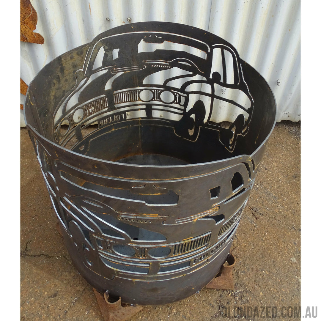 Gt Falcon Ford Round Fire Pit-Old n Dazed