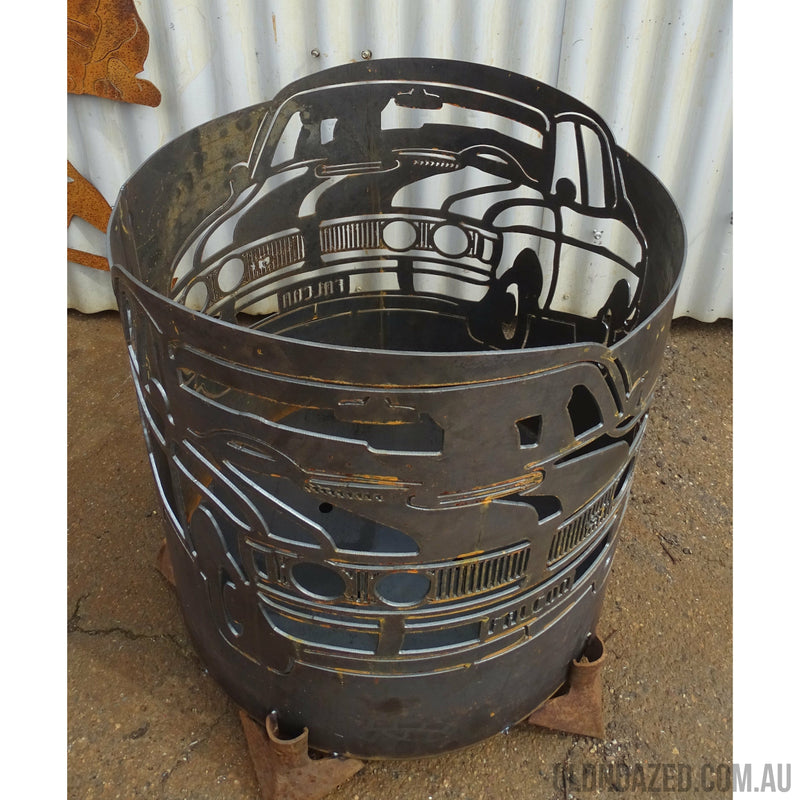 Gt Falcon Ford Round Fire Pit-Old n Dazed