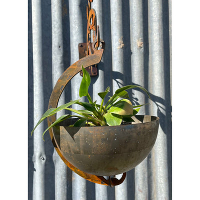 Hanging Plant Pot Plants Metal Garden Art-Old n Dazed
