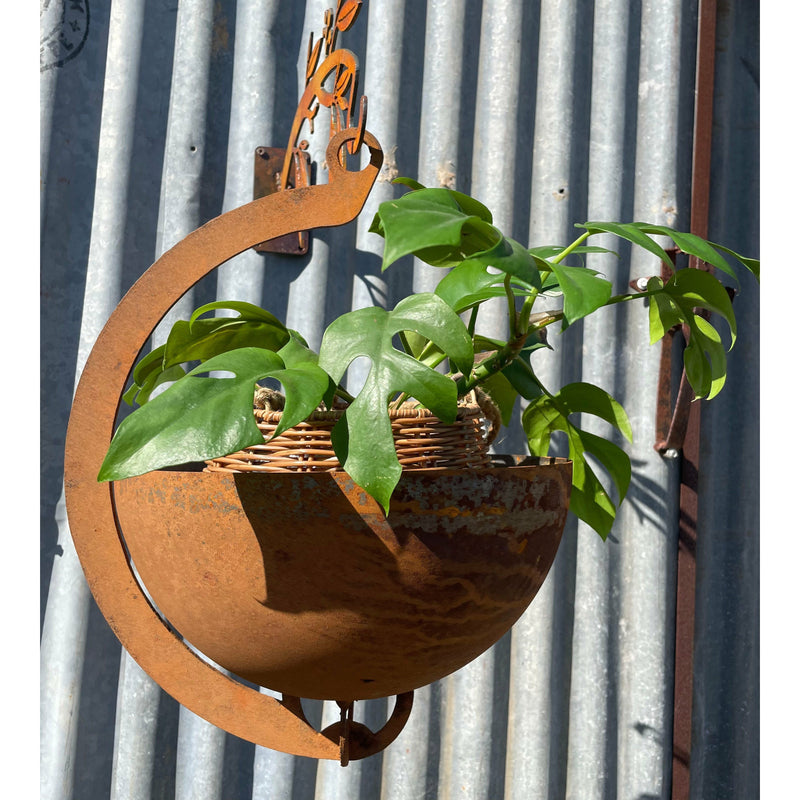 Hanging Plant Pot Plants Metal Garden Art-Old n Dazed