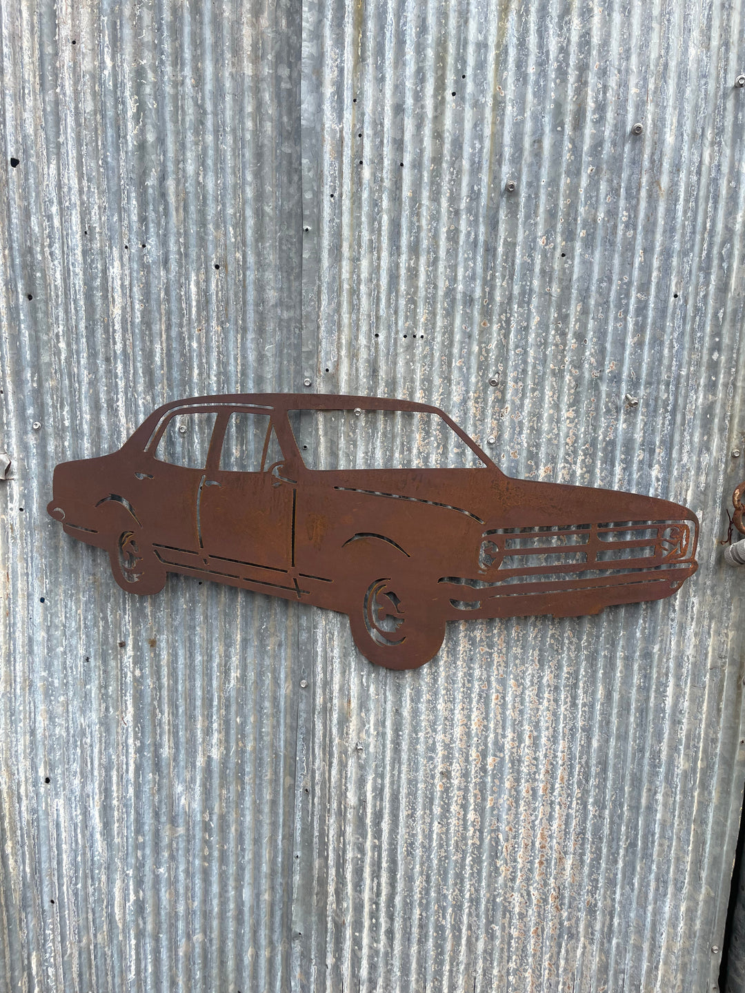 HK Holden Kingswood Sedan Metal Wall Art-Old n Dazed