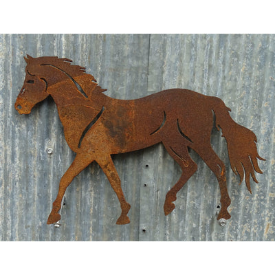 Horse Metal Wall Art-Old n Dazed