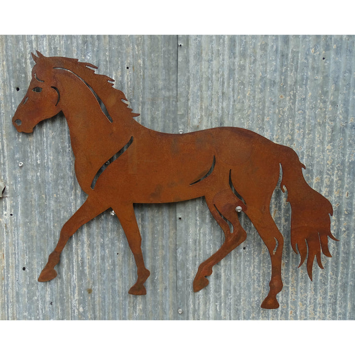 Horse Metal Wall Art-Old n Dazed