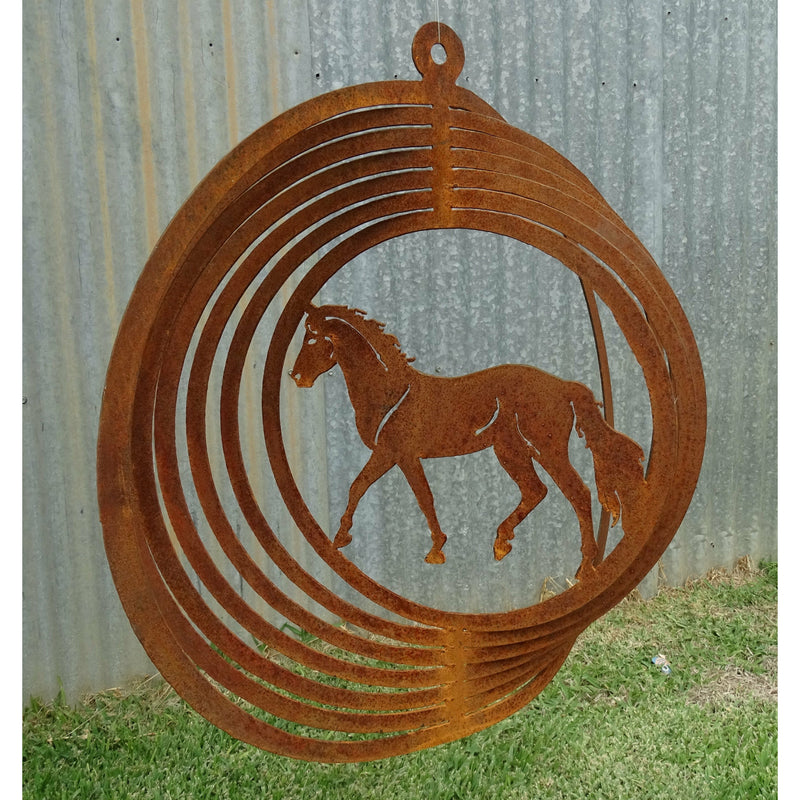 Horse Metal Wind spinner-Old n Dazed