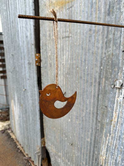 Hanging Metal Bird - Garden Art