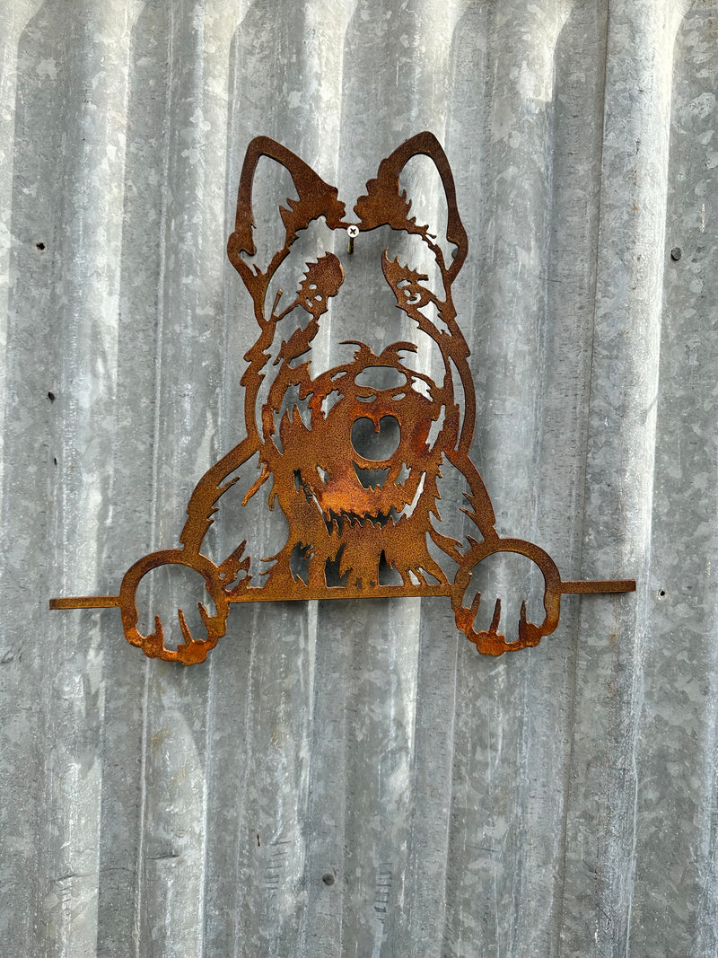 Scottish Terrier  - Dog Memorial Plaque - Metal Art