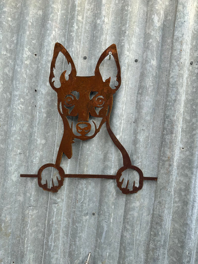 Fox Terrier - Dog Memorial Plaque - Metal Art