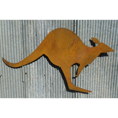 Kangaroo Metal Wall Art-Old n Dazed