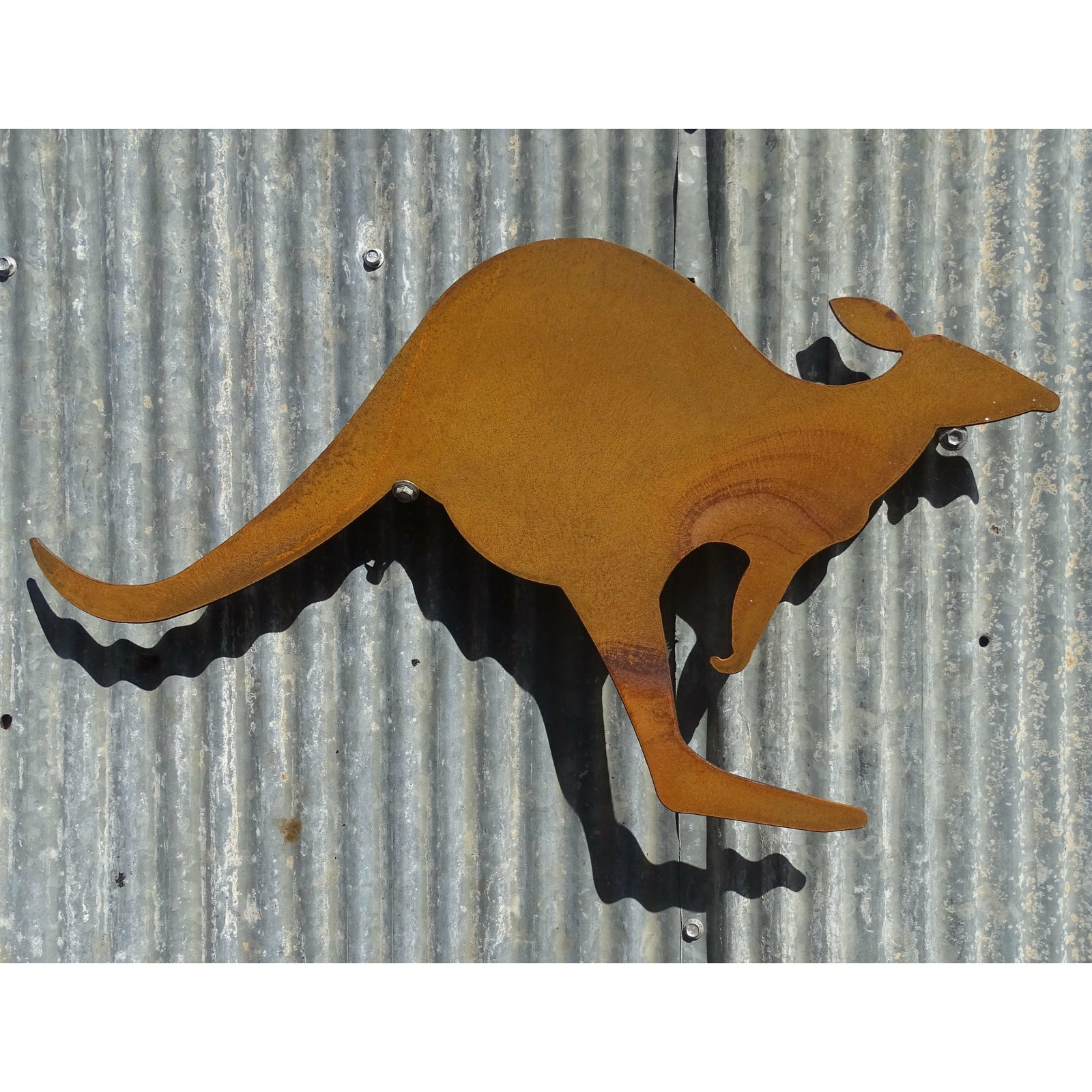 Kangaroo Metal Wall Art-Old n Dazed
