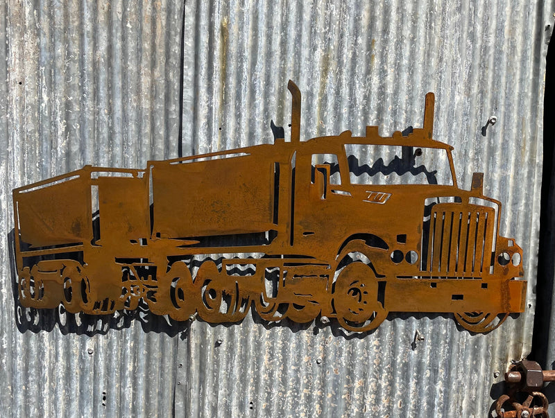 Kenworth Truck Metal Wall Art-Old n Dazed