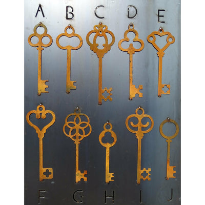 Keys Metal Wall Art-Old n Dazed
