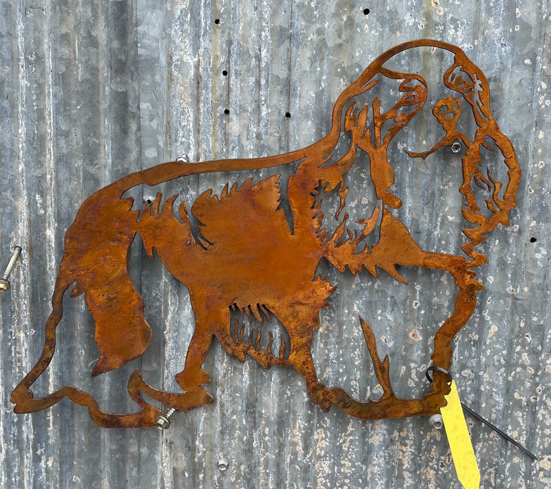 King Charles Spaniel Dog Metal Wall Art - Garden Art-Old n Dazed