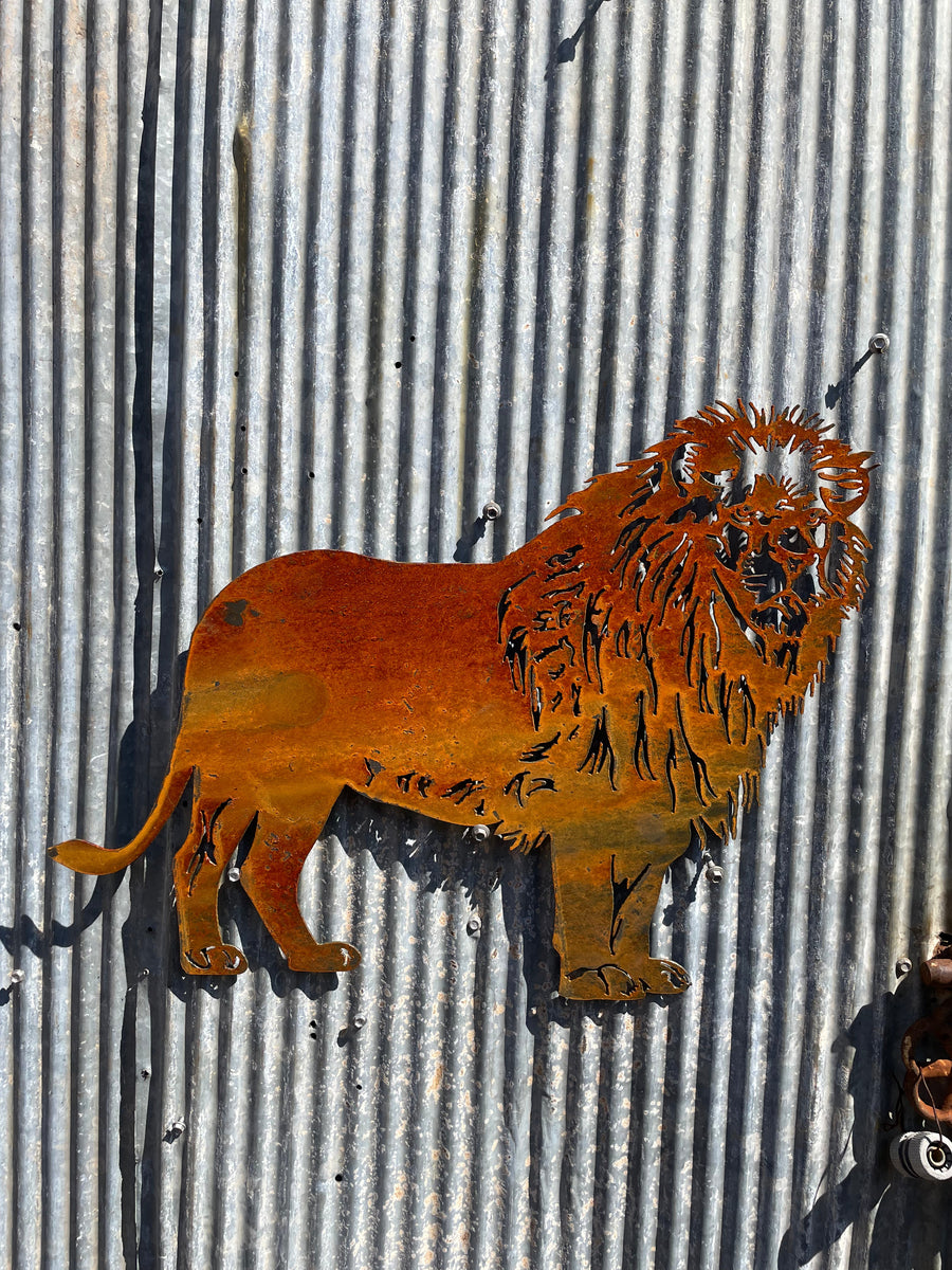 Lion - Metal Wall Art - Garden Art-Old n Dazed