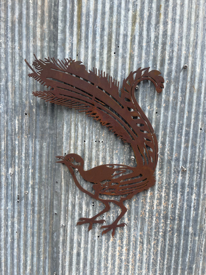 Lyrebird Metal Wall Art - Garden Art-Old n Dazed
