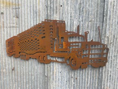 Mack Cattle Truck Metal Wall Art-Old n Dazed