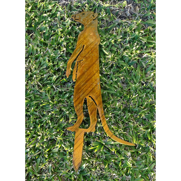 Meerkat Metal Garden Art-Old n Dazed