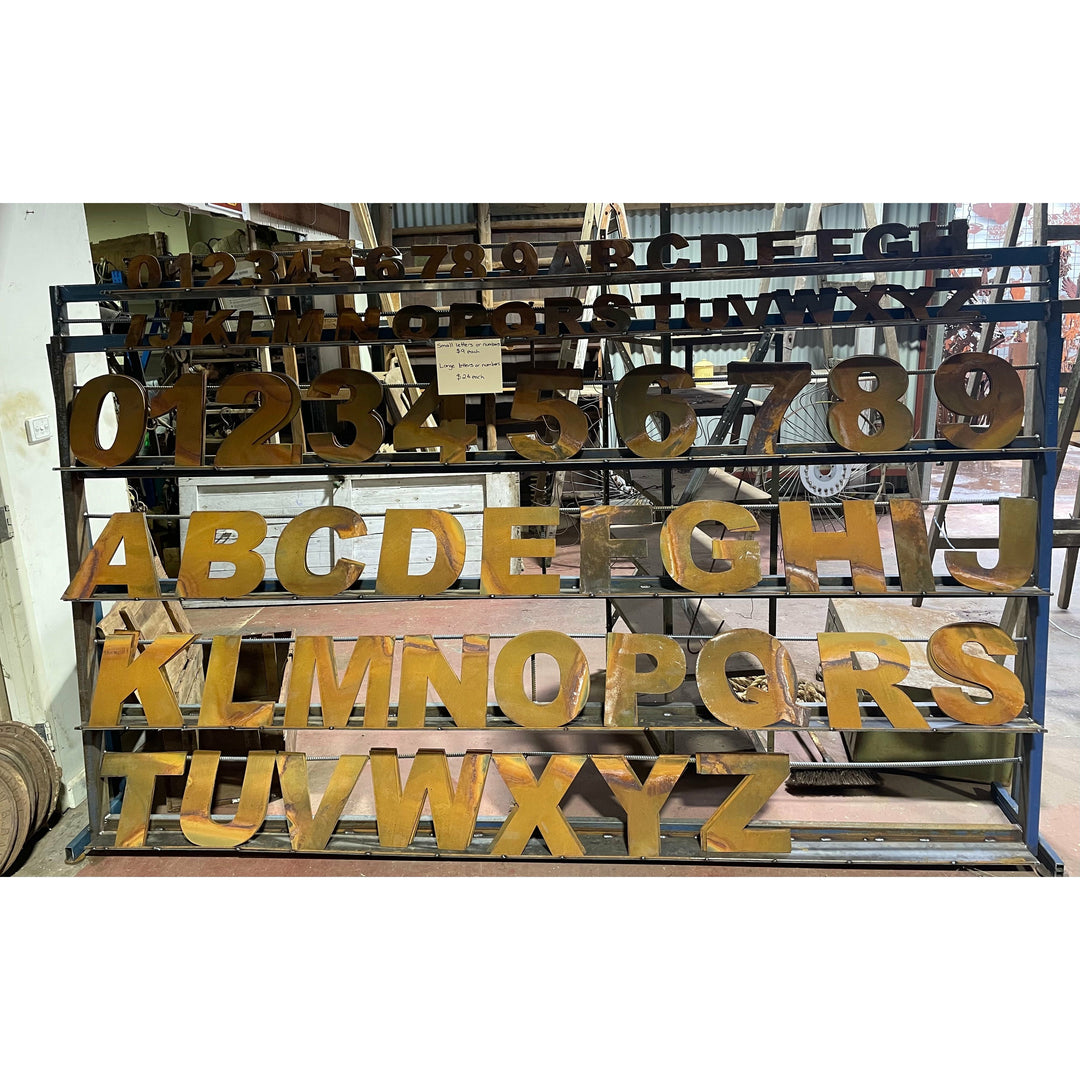 Metal Letters and Numbers (Large) House Number Name-Old n Dazed
