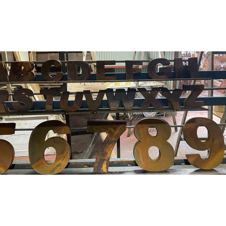 Metal Letters and Numbers (Small) House Number Name-Old n Dazed