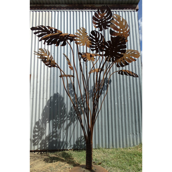Monsteria (large) Metal Garden Art-Old n Dazed