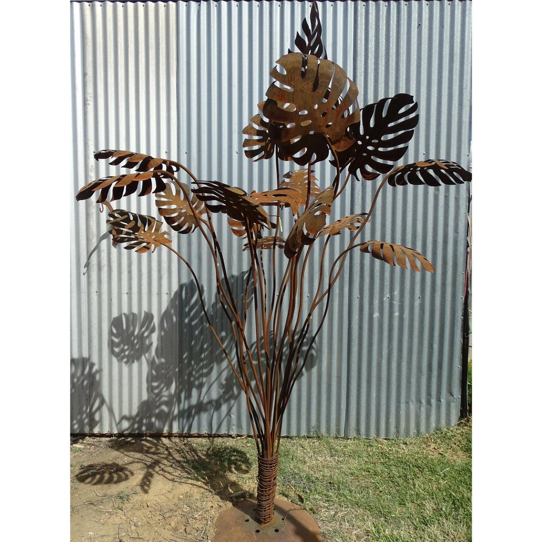 Monsteria (large) Metal Garden Art-Old n Dazed